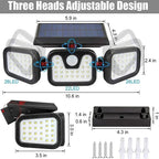 Solar Motion Sensor Outdoor Lamp