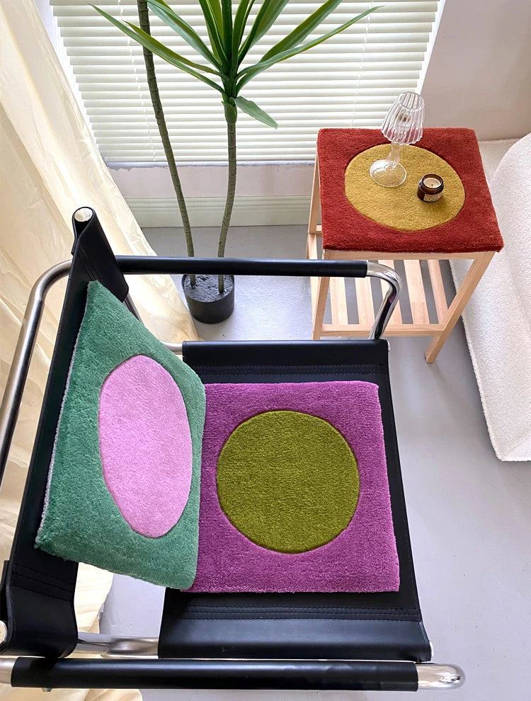 Dot in Square Block Rug