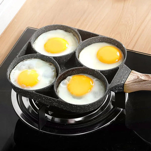 QuickCook - Frying pan with more sections and transparent handle