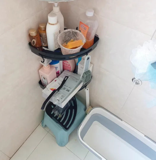 AQUAFIX Self-Adhesive Shower Organizer – Strongly adhesive, drill-free & waterproof