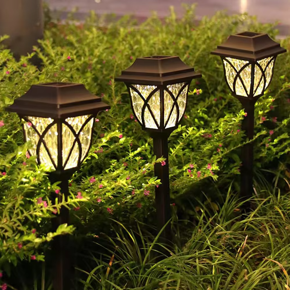 2-Pack Solar-Powered LED Garden Lights for Pathway and Landscape
