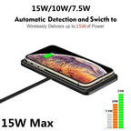 Enervia Wireless Charging Pad | 15W Fast Charging | Non-Slip & Ultra-Slim | For Car & Home