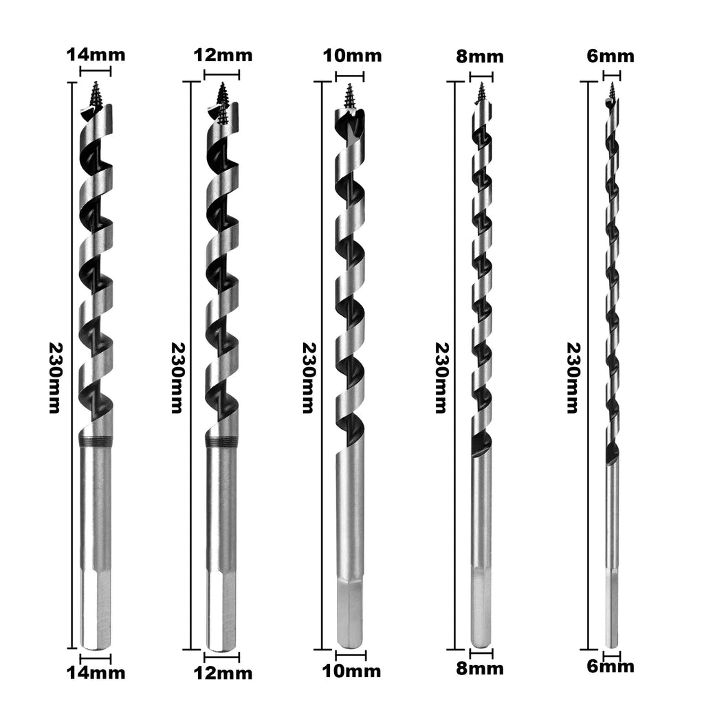 Extended Hex Shank Wood Drill Bit