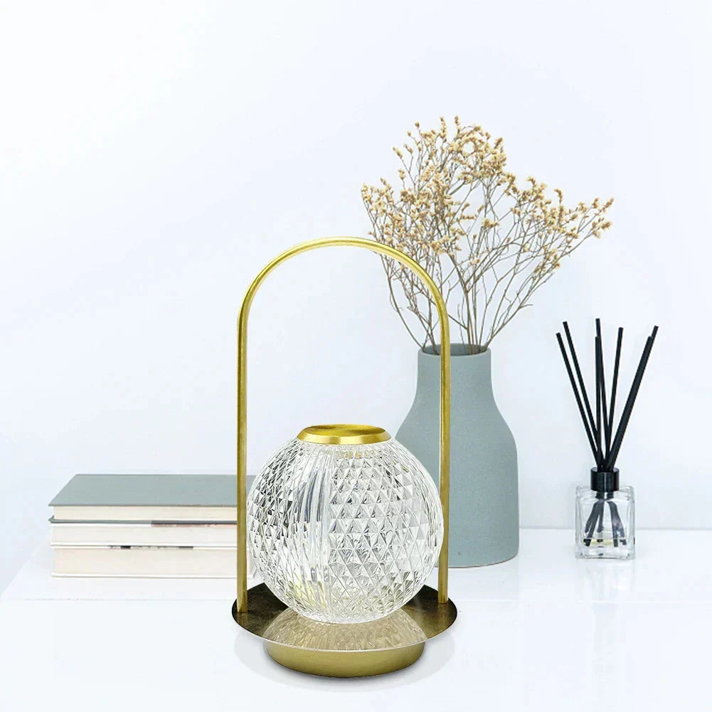 Designer Table Lighting with Crystal Shine