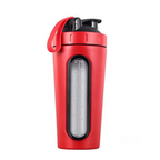 Stainless Steel 24oz Sports Shaker Bottle with Measurement Scale for Gym and Outdoor Fitness