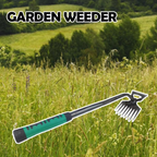 Dual-Purpose 8-Tooth Manganese Steel Hoe with Non-Slip Rubber Handle for Weeding, Digging, and Soil Loosening