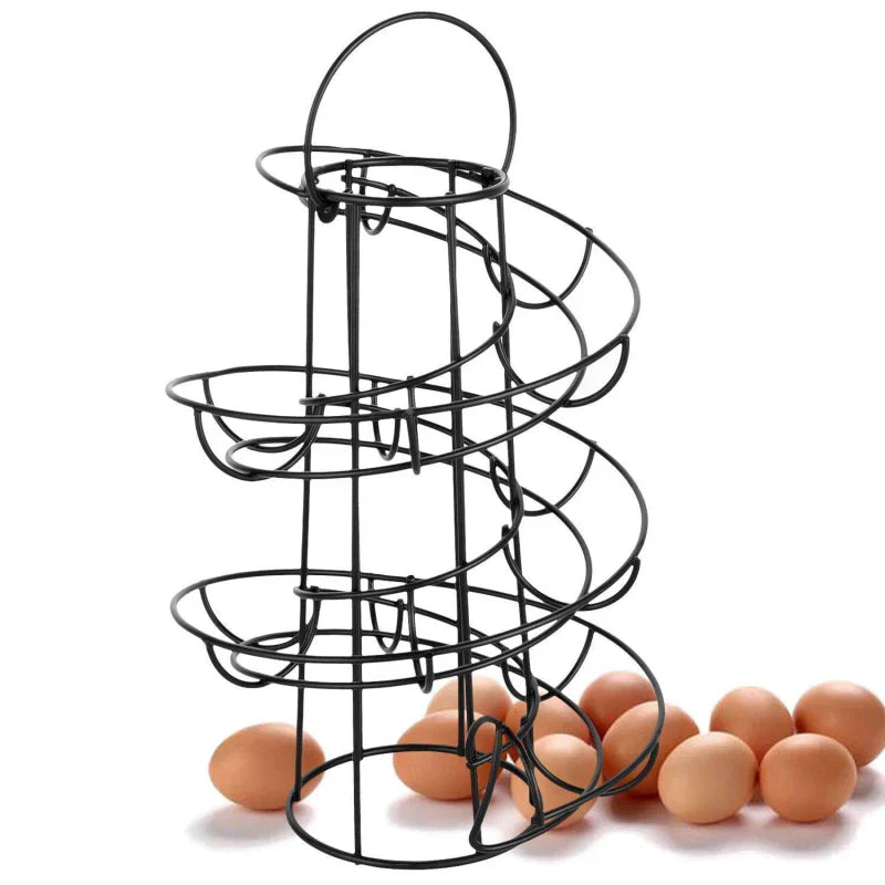 Spiral Rolling Egg Dispenser Rack