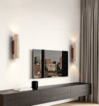 Wall Lamp with Handmade Finish in the Spirit of Wabi-Sabi