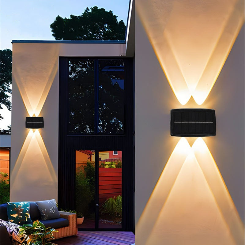 Solar LED Up/Down Outdoor Wall Light Waterproof
