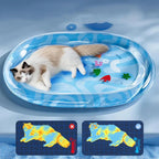 Kühlmatte FrostoPaws AquaPad | Inflatable Water Mat for Dogs & Cats | Scratch Resistant & with Air Pump | Available in 3 Sizes