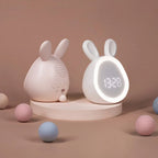 Children's Alarm Clock in Rabbit Shape with LED Night Light - BunniGlow