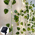 Solar fairy lights SoliBlossom | Sunflower decor with leaves | Warm white | 8 modes | For garden, fence & wedding