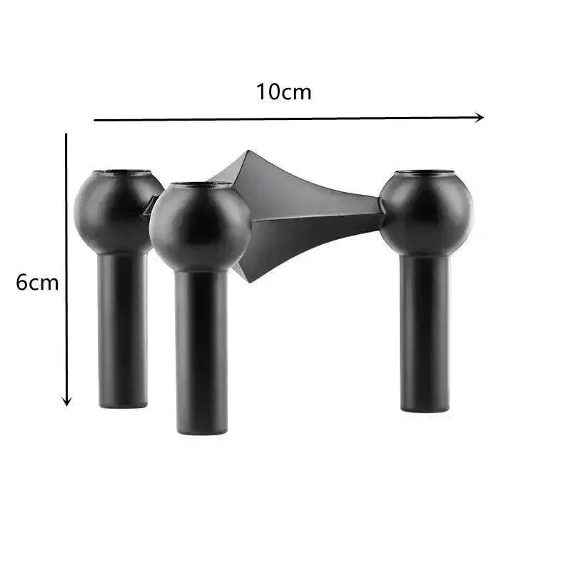 Modern Molecular Metal Candle Holder – Nordic-Style Silver Candle Stand for Elegant Home Decor