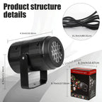 LED Christmas Projector SnowMotion | 16 Rotating Patterns | Indoor & Outdoor | Christmas Lighting for Home, Garden & Party