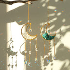 Crystal Sun Catcher Moon Decor