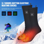 Electric Heated Socks | USB Heating Socks for Women & Men | 3 Heat Levels | Ideal for Skiing, Cycling & Outdoor | ThermaStep