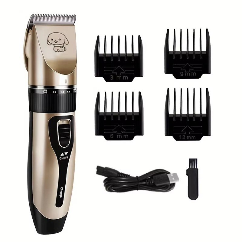 Cordless Pet Hair Trimmer Kit for Dogs and Cats – Electric Precision Grooming Clippers