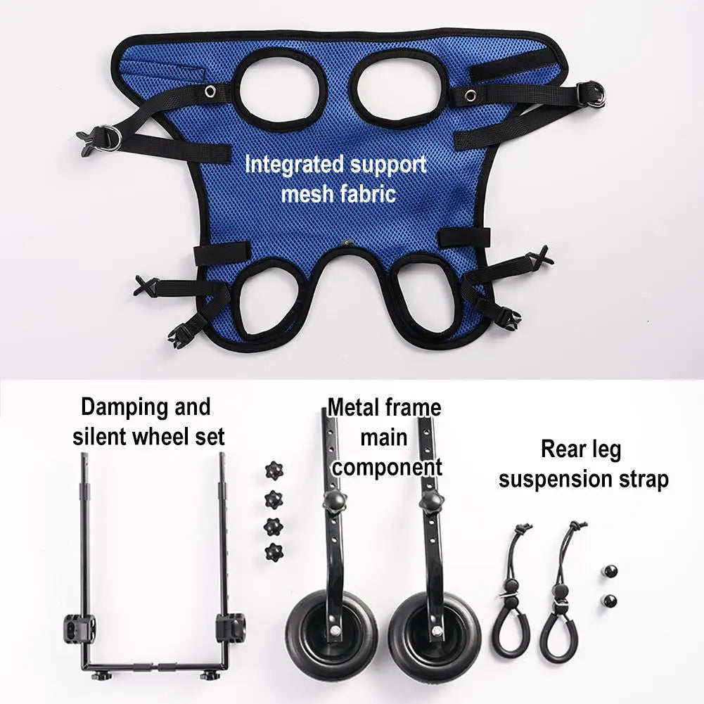 Vetalino Dog Wheelchair for Small Dogs | Adjustable Rehab Cart | Lightweight & Stable | Mobility Aid for Walking Problems