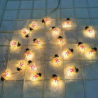 Lumirelle | LED Fairy Lights Christmas | Santa & Snowman Motifs | Warm White Light | For Tree, Window & Table Decor