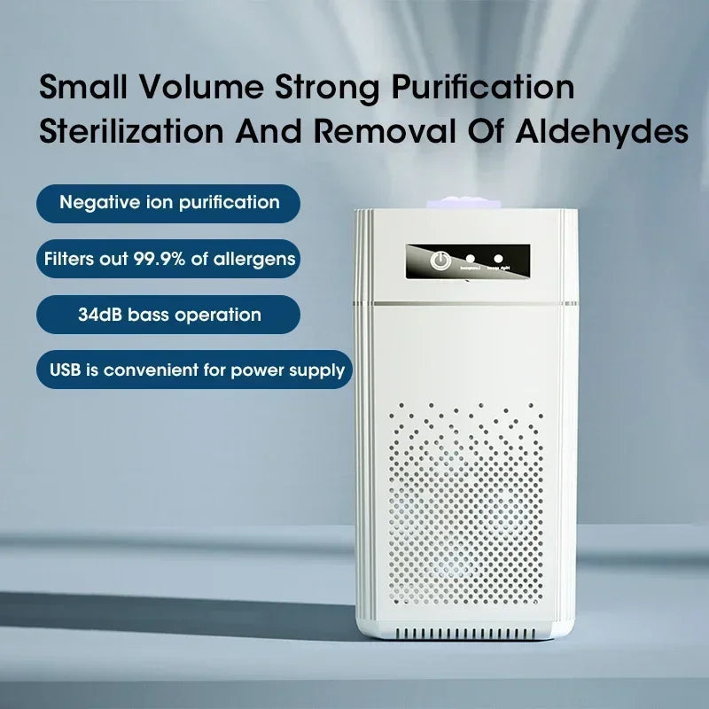 Compact air purifier with HEPA filter - BreezeMini