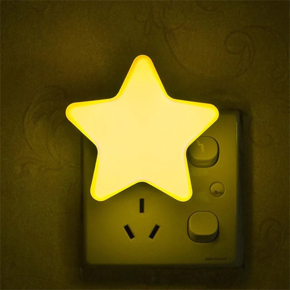 Cute Star LED Socket Night Light