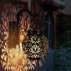 Solar powered garden lamp