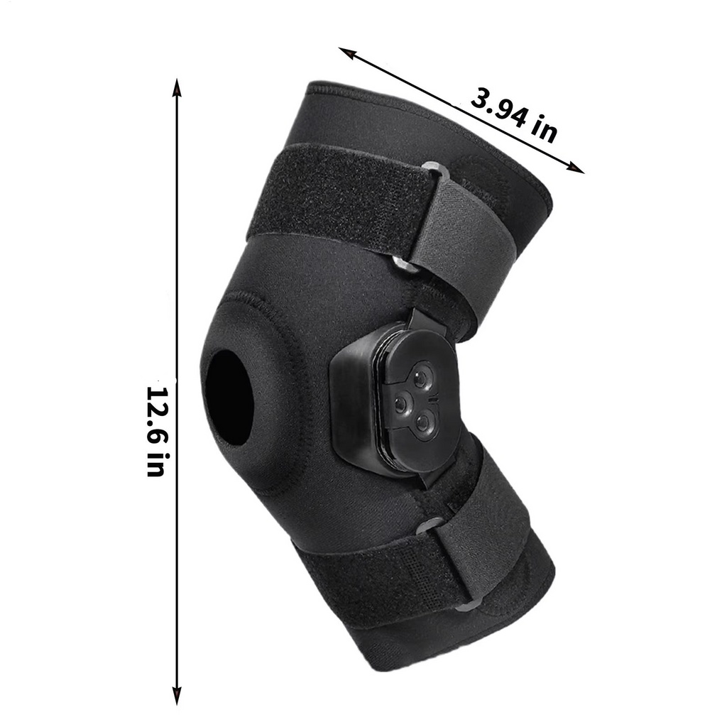 Hinged Knee Brace Adjustable Sports Knee Support for Comfortable Compression and Stabilizing Support