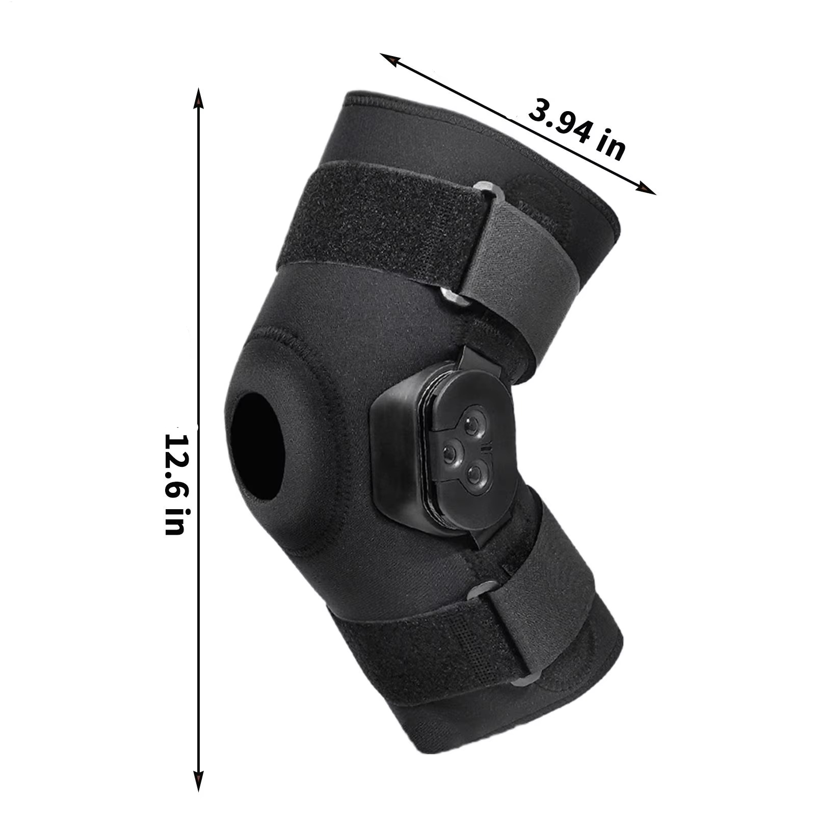Hinged Knee Brace Adjustable Sports Knee Support for Comfortable Compression and Stabilizing Support
