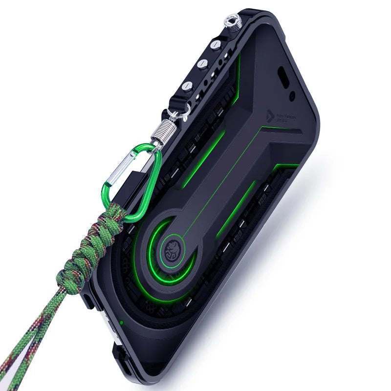 Tactical Grip Shockproof Alloy Frame iPhone Case