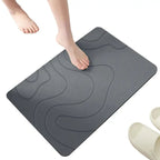 Drysera Bath Mat | Bath Mat Stone Look | Quick Drying & Non-Slip | 40 × 60 cm | Diatomite & Rubber