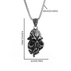 Gothic Skull Octopus Tentacle Necklace