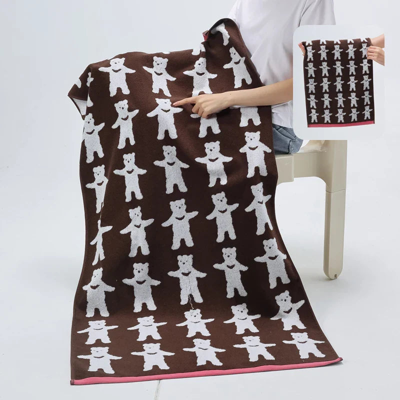 Reversible Animal Print Cotton Towel