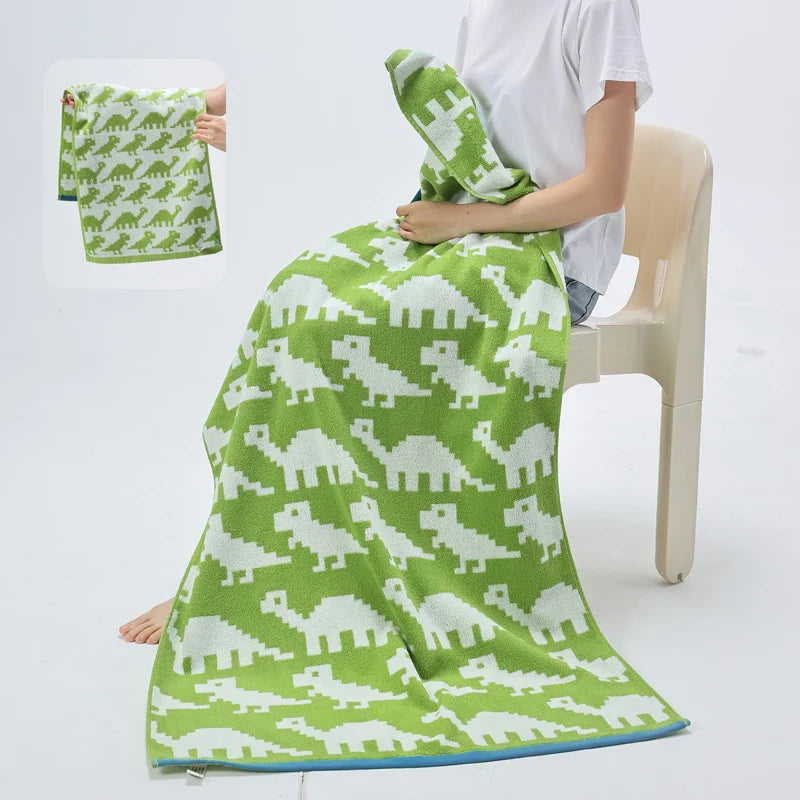 Reversible Animal Print Cotton Towel