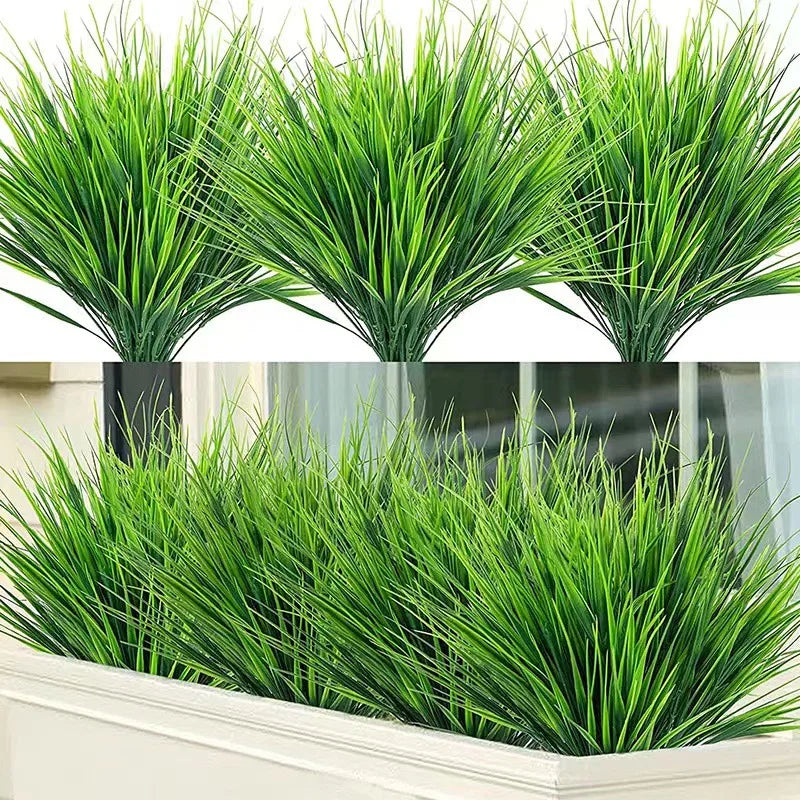 Artificial Wheat Grass Plant Made of Plastic – Decorative Grass for Garden, Home and Outdoor Area