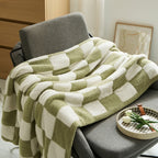 COLOURFUL CHECKERBOARD THROW