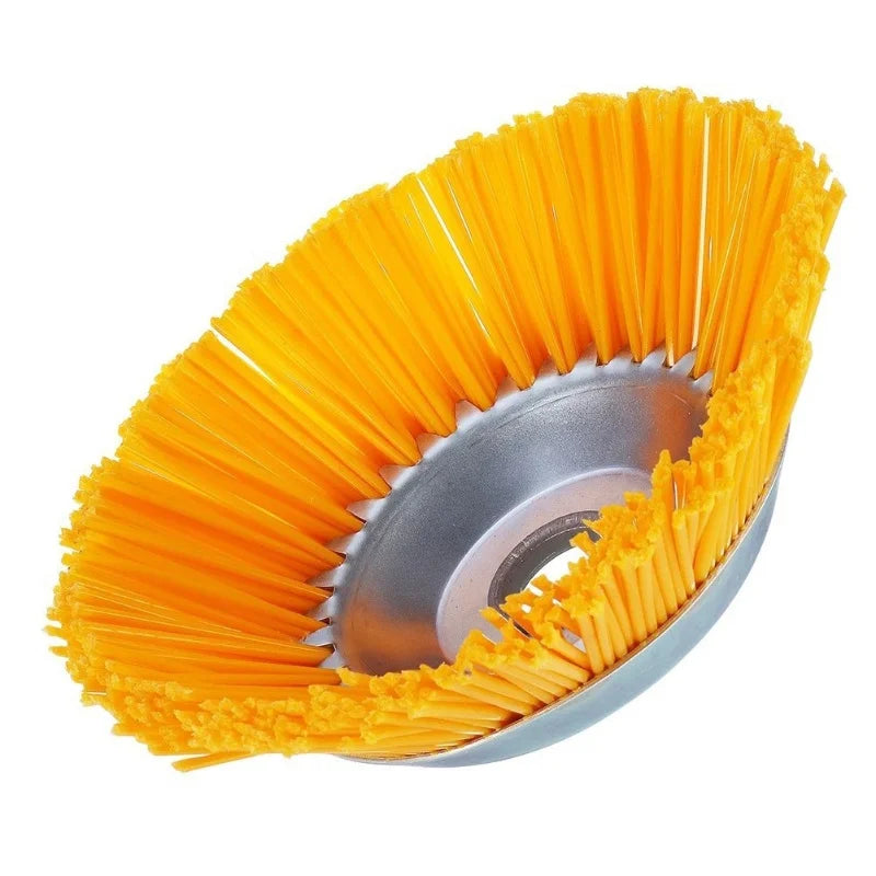 WeedMaster 220 | 8-Inch Weed Wheel with Nylon Brush Head | For Lawn Trimmers & Brush Cutters | For Paving Joints & Edges