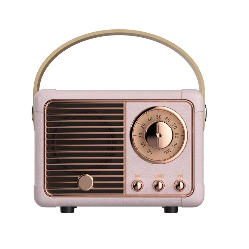 Vintage-Style Wireless Bluetooth Speaker with Subwoofer