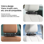 Car Headrest Cooling Air Fan – 3-Speed Adjustable Rear Seat Air Circulator