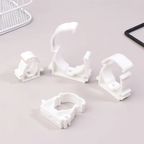 Plastic PPR Pipe Clamp Holders with Protective Cover, Set of 20