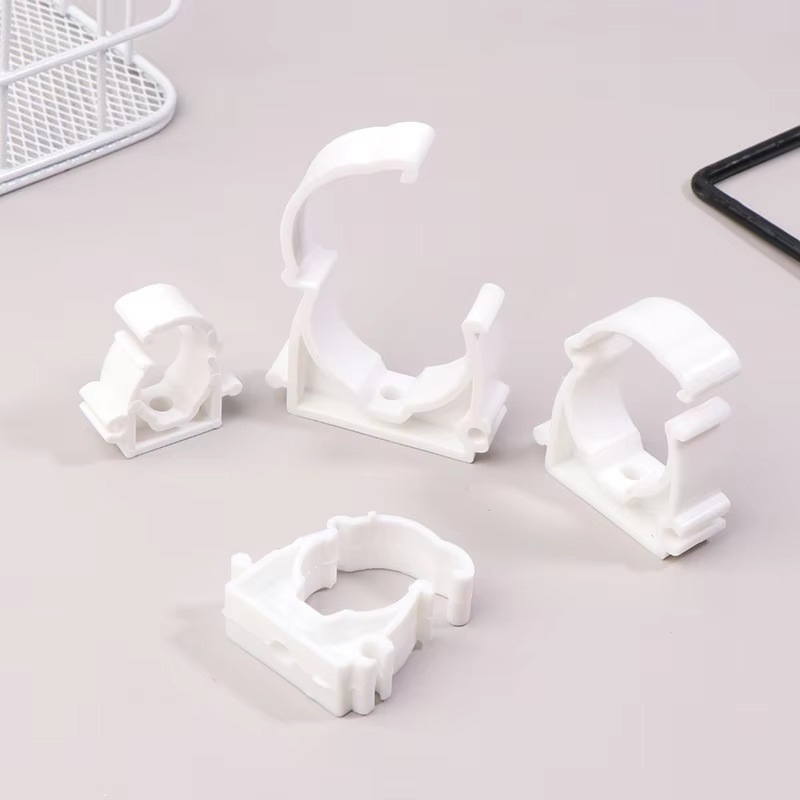 Plastic PPR Pipe Clamp Holders with Protective Cover, Set of 20