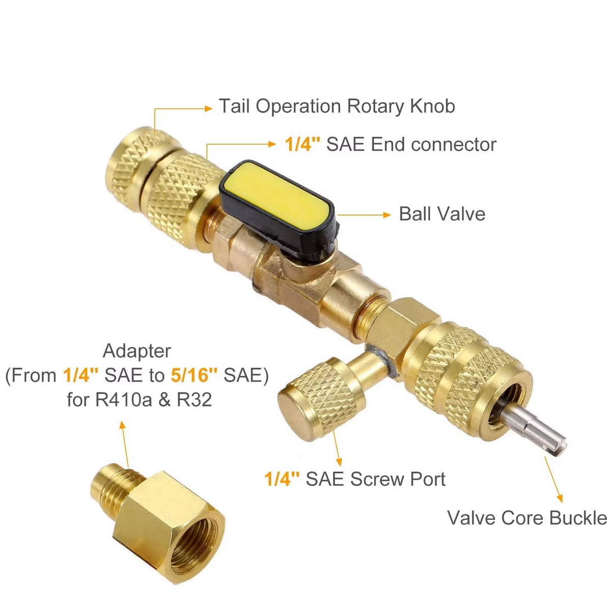 Dual-Size HVAC Valve Core Remover & Installer Tool