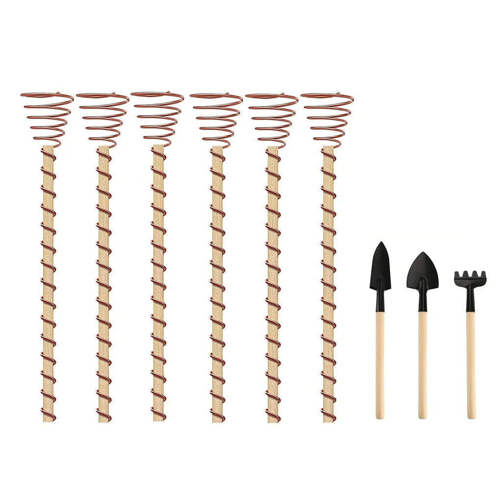 VerdoraFlux Electroculture Plant Antennas | Copper Growth Rods for Garden & Potted Plants | Promoting Plant Growth Without Fertilizer