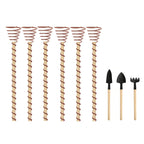 VerdoraFlux Electroculture Plant Antennas | Copper Growth Rods for Garden & Potted Plants | Promoting Plant Growth Without Fertilizer
