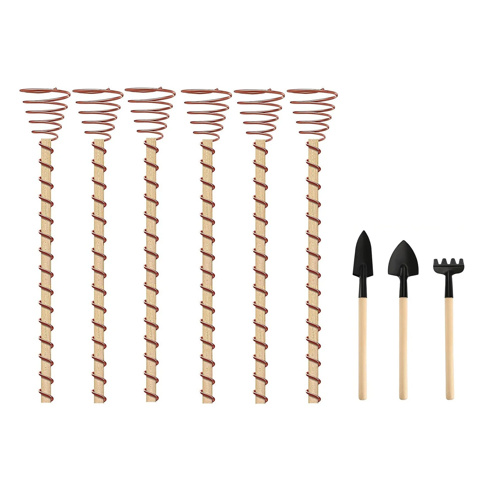 VerdoraFlux Electroculture Plant Antennas | Copper Growth Rods for Garden & Potted Plants | Promoting Plant Growth Without Fertilizer