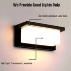 LED wall light with radar motion sensor – 16W waterproof light for indoor and outdoor use, cold and warm white light, AC85-265V