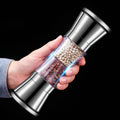 2-in-1 Spice Mill SPICURA DuoMill | Stainless Steel Double Mill for Salt & Pepper | Manual & Stylish