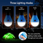 LumaTrail Outdoor Lamp | 3 Light Modes | Compact & Stable | Carabiner Attachment