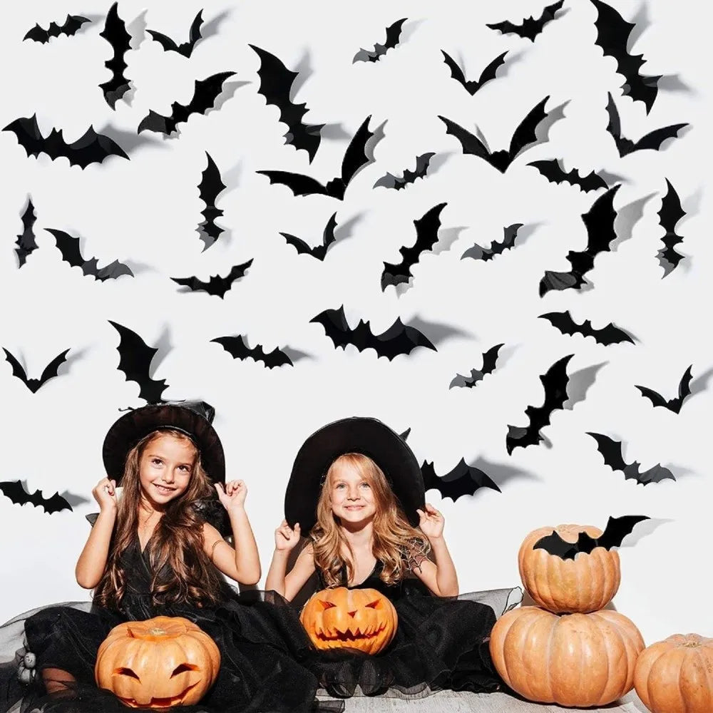 Luminous LED Bat Wall Stickers 24PCS