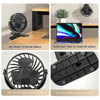 FlexiBreeze USB Fan | Rotatable, portable with 3 speeds and night light