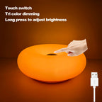 Table lamp Luminoro Bauhaus | USB & Touch | RGB 16 colors with remote control | Ambient light for living & bedroom